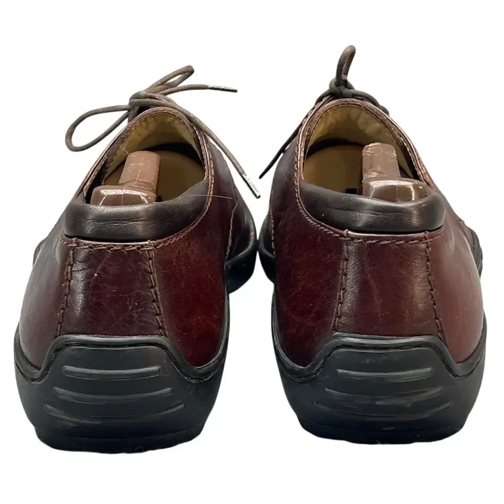 Avventura Vigens Vintage Artisan Crafted Brown Leather Driving Oxford Men 9.5
